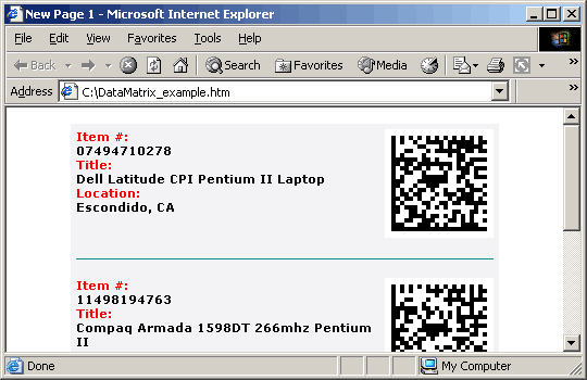 ISS and DataMatrix Barcode ActiveX